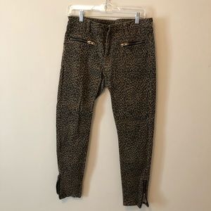 Cheetah print jeans
